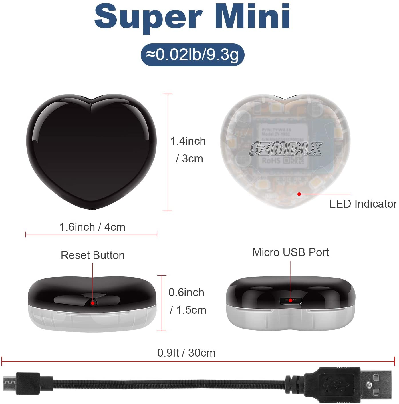 Heart-Shaped SZMDX Infrared Hub alt text